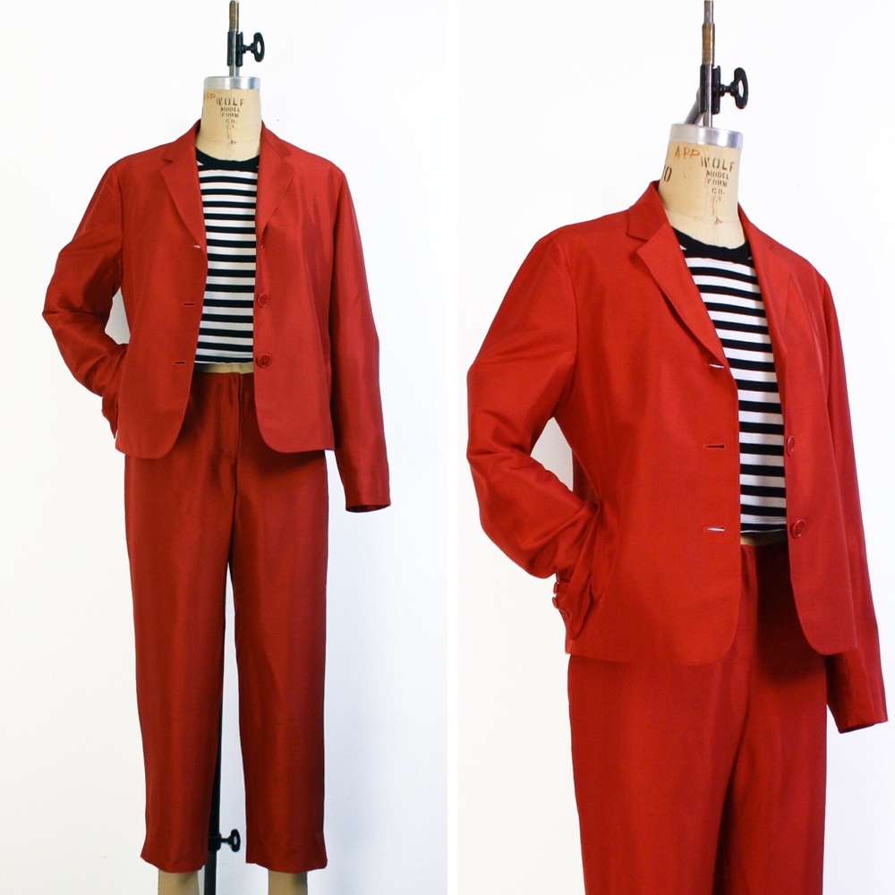 SOLD 1990s Ralph Lauren silk suit